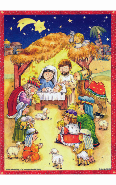 Advent Calendar Manger Scene