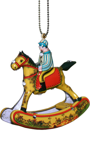 Collectible Tin Ornament - Rocking Horse