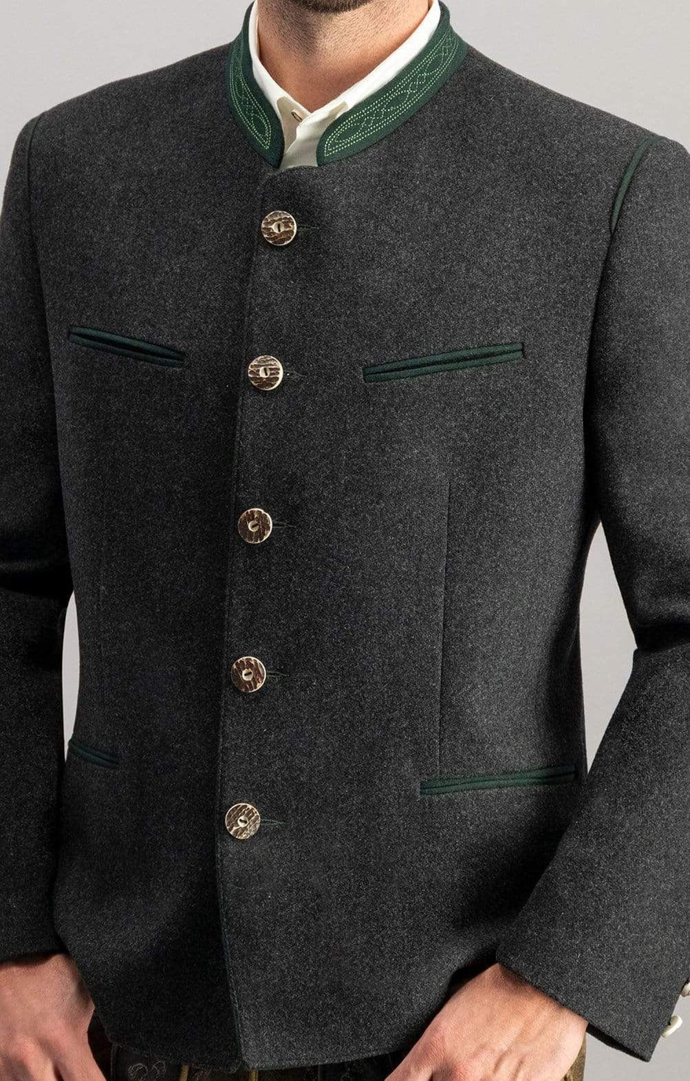 Pantalon Homme En Cuir Tanné Sauvage Stockerpoint - Boutons Corne, Lacets Taille Et Bas De Jambes