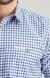 Julius Blue Comfort Fit Men's Shirt| MyDirndl.com