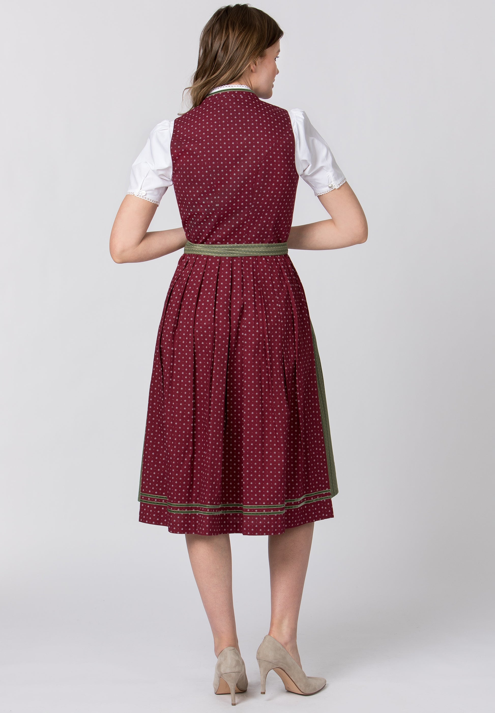 dirndl dress red Black and Red Dirndl Kekilli