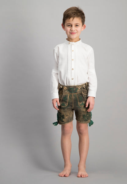 Leon jr  White Boy's Shirt