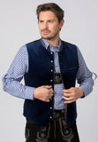 Lorenzo Indigo Men's Vest